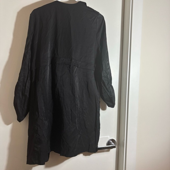 Black Lightweight Overcoat/Trench Coat - Picture 5 of 5